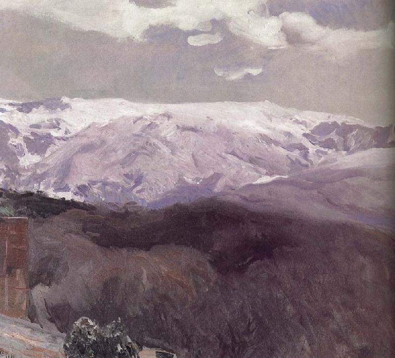 Joaquin Sorolla Sierra Nevada in winter Spain oil painting art